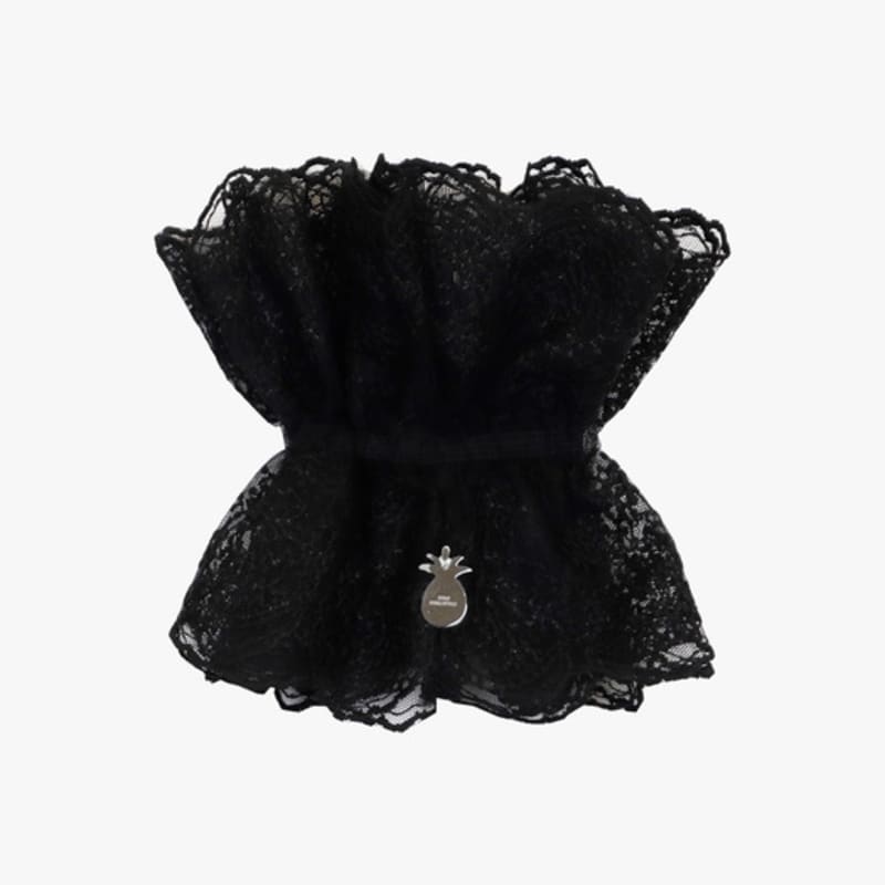 

РОЗОВЫЙ АНАНАС БОЛЬШАЯ КРУЖЕВНАЯ МНОГОСЛОЙНАЯ РЕЗИНКА-СКРАНЧИ_черный BLACK_FREE