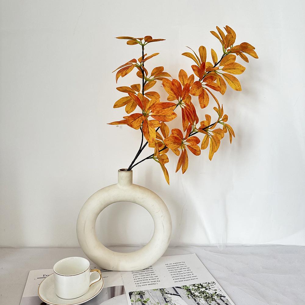 Faux Green Plant Home Decor With Silk Fabric For Wedding Photography And Living Room