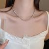 Rose Pearl Bead Necklace Set French Niche Light Luxury Collarbone Chain High-End New Necklace