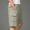 Men's Plus Size Casual Shorts Summer Pure Cotton Workwear Shorts Multi Pocket Loose Breathable Five Quarter Pants Beach Pants Shorts Men’s