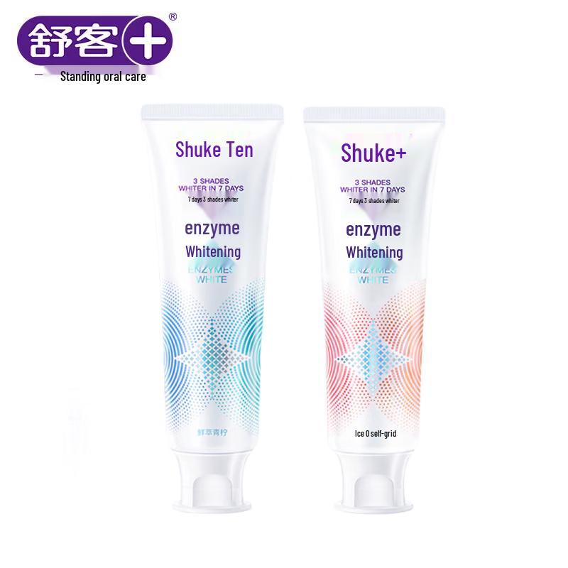 Suke Enzyme Whitening Toothpaste - Lime & Peach (Twin Pack)