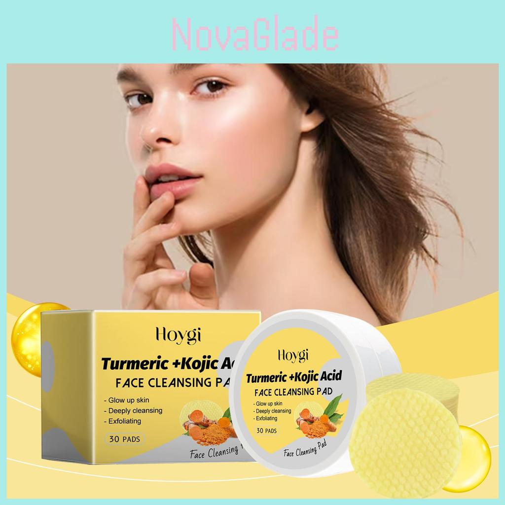 Hoygi Gentle Turmeric Cleansing Pads For Deep Pore Cleansing And Hydration