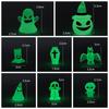 8pcs Glowing In Dark Mini Ghost Ornaments Halloween Pumpkin Ghost Decor  Micro Landscape Decorations