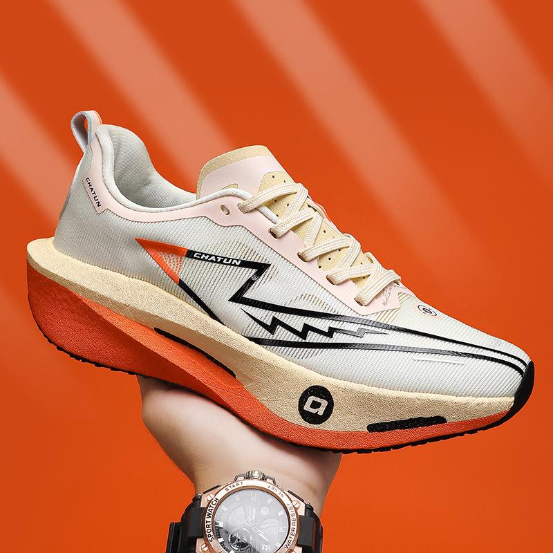 Outdoor leisure sports running shoes simple and beautiful men's and women's shoes long jump long distance running