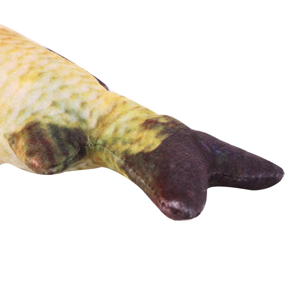 Funny Soft Pet Kitten Cat Mint Stuffed Simulation Playing Toy Fish Shape Plush Toys New 20CM