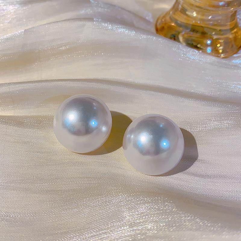 

French-style faux pearl earrings - women s luxury, high-end, niche earrings - s925 hot-selling alloy studs