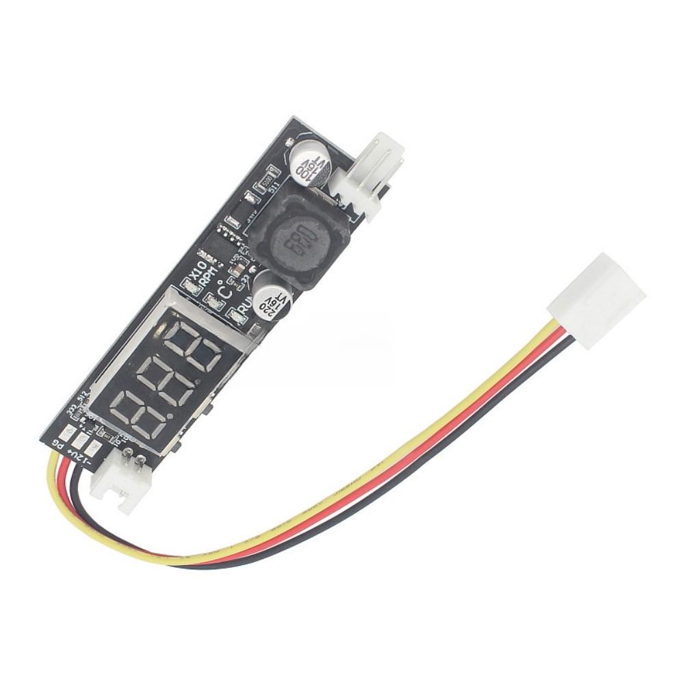 DC12V Fan  Controller For Chassis Fan Energy Saving And Noise Reduction Manual And Automatic Modes Dual Functionality