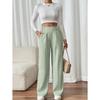 Pantaloni Eleganti da Donna a Vita Alta con Gamba Larga Comodi Casual o da Ufficio, Pantaloni dalla Vestibilità Rilassata