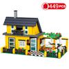 City house architecture Super Villa Cottage creative set model building blocks bricks Friends Kid Toy Children ideas Chinoiserie