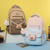 Student Schoolbag Women's Cartoon Backpack Lightweight Waterproof Backpack with Coin Purse