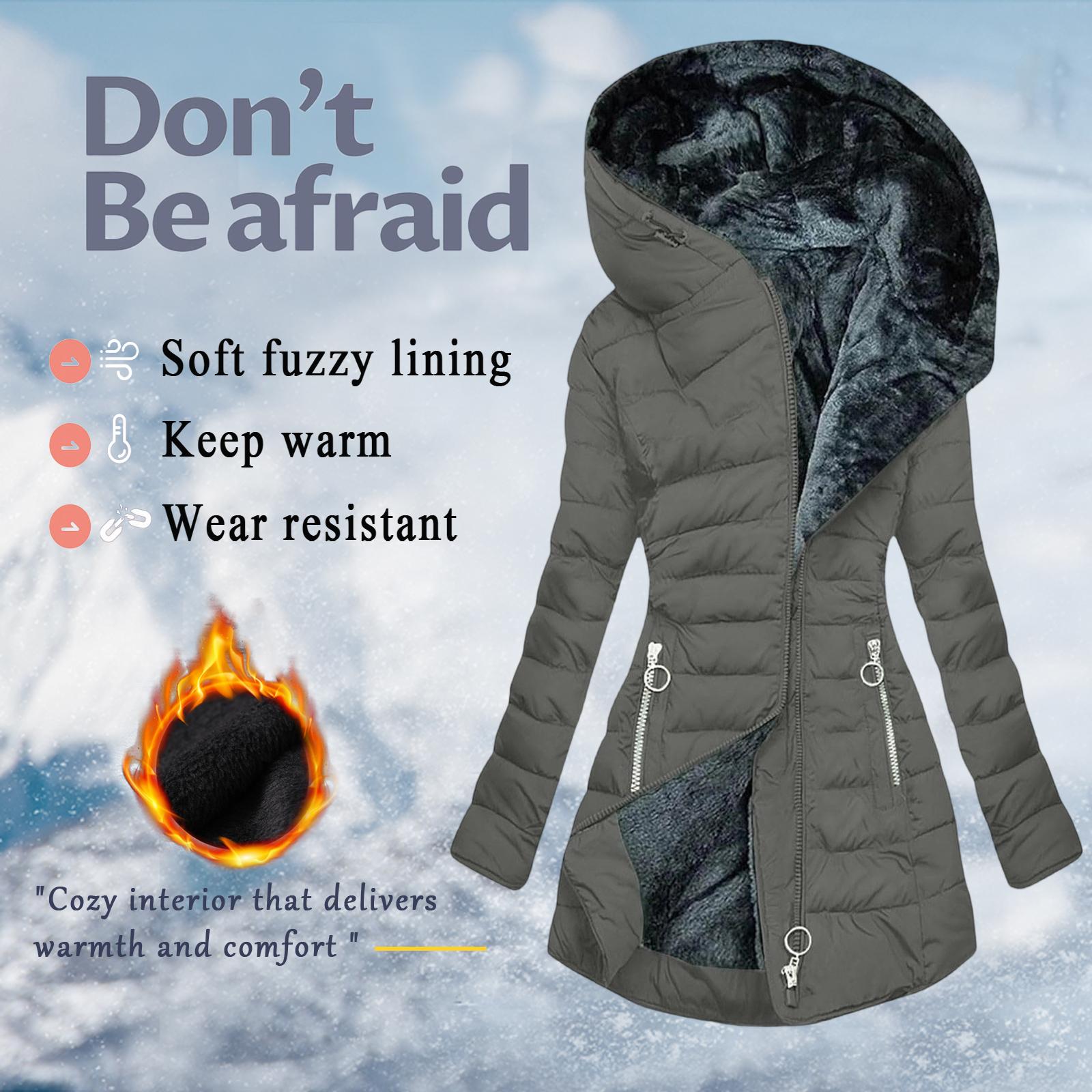 

Winter Coat Women s Warm Jacket Long Elegant Women s Long Sleeve Winter Coat With Pocket XXL