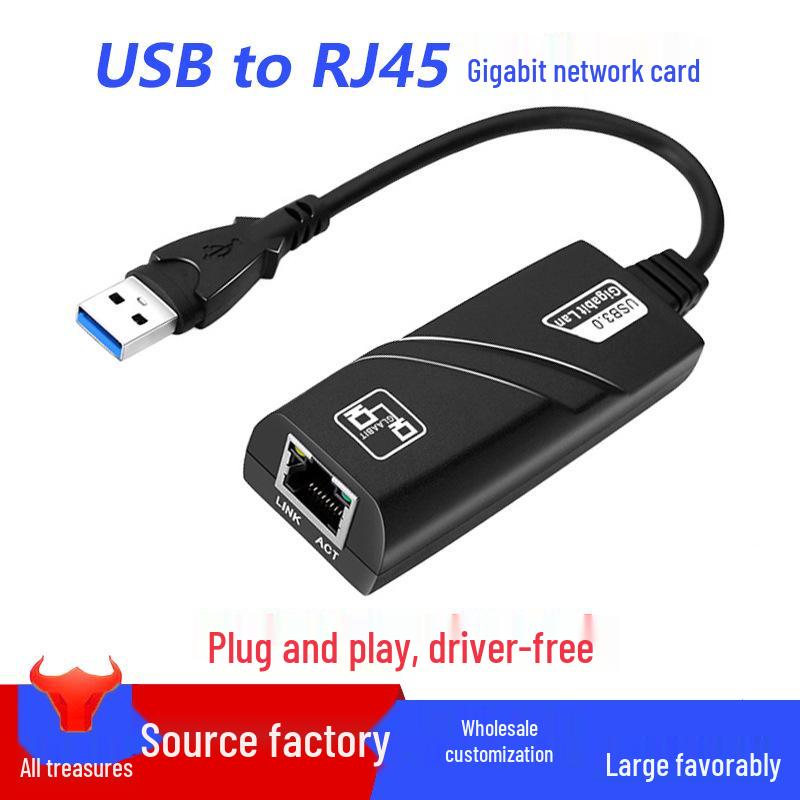 Type-C to RJ45 Gigabit Ethernet USB 3.0 Hub Splitter for Digital Accessories