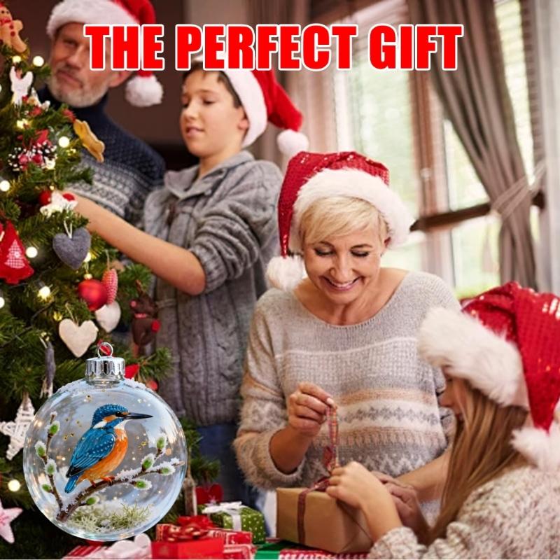 Christmas Balls Elegant Christmas Tree Hanging Animal Ornament for Holiday Celebration and Seasonal Home Accent