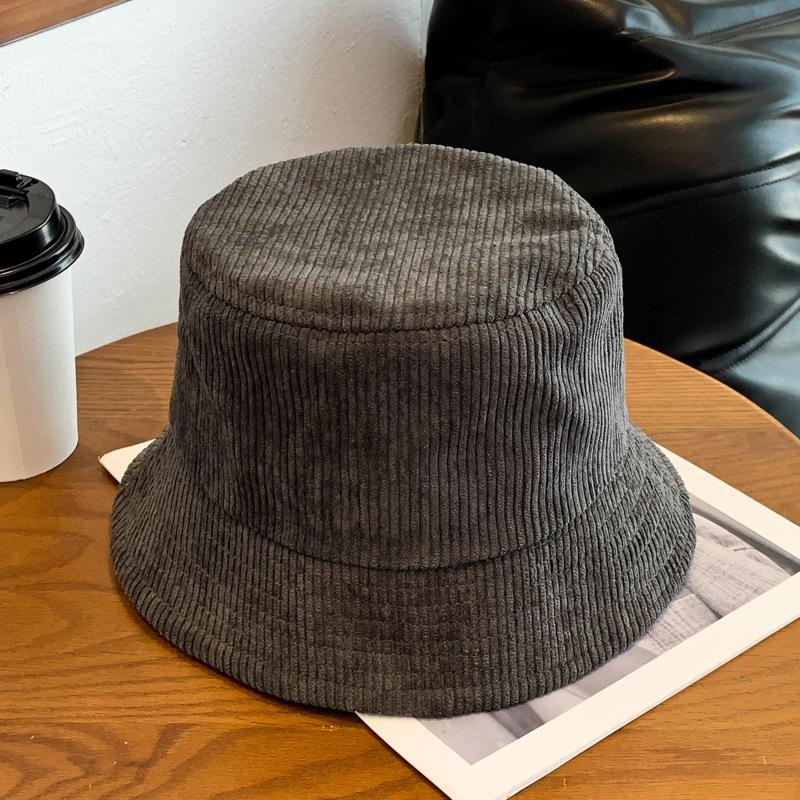 Manufacturers Outdoor Bucket Hat Corduroy Fisherman Style for Ladies for Daily Cycling Casual Scenarios Sun Shade