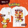 2026 Pokémon Anime Fennekin Graphique Nouveau T-shirt Hommes Femmes Coton Décontracté Haute Qualité Dessin Animé Japonais Été Y2k Vêtement Décontracté...