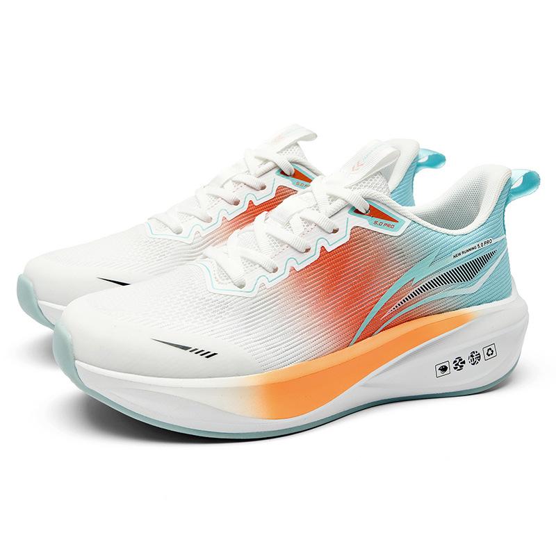 

Carbon plate ultra-light jaka breathable running shoes couple sports shock absorption physical testing shoes student outdoor racing running shoes men 45