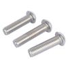 Semicircular Head Hex Socket Screws, 304 Stainless Steel M2-M12, ISO7380 Machine Thread Bolts
