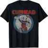 Cuphead Waving Circle Portrait Vintage T-Shirt