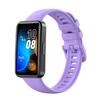 Für Huawei Band 8 16mm einfarbiges Silikon-Ersatz-Uhrenarmband