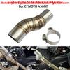 For CFMOTO 450MT 450 MT 2026+ Motorcycle Exhuast Middle Link Pipe Connect 51mm Motorcycle Escape Exhaust Muffler Pipe