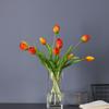 5 buc Buchet de lalele artificiale din cauciuc moale, cravată de mână, flori false, decorare pentru viață