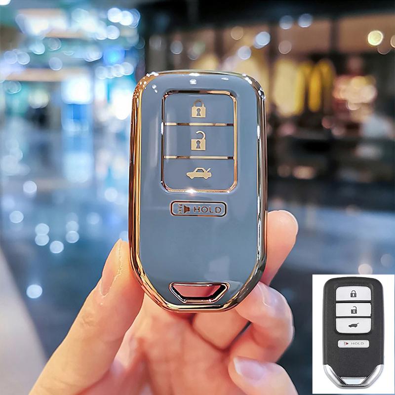 

4 кнопки Fasion TPU автомобильный пульт дистанционного управления брелок чехол для Honda Accord EX EXL Civic Crv Hrv Pilot Ridgeline 2016 -2018 Pocketor