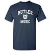 Butler Bulldogs Arch Logo Music Cotton Short Sleeve T-Shirt - Navy