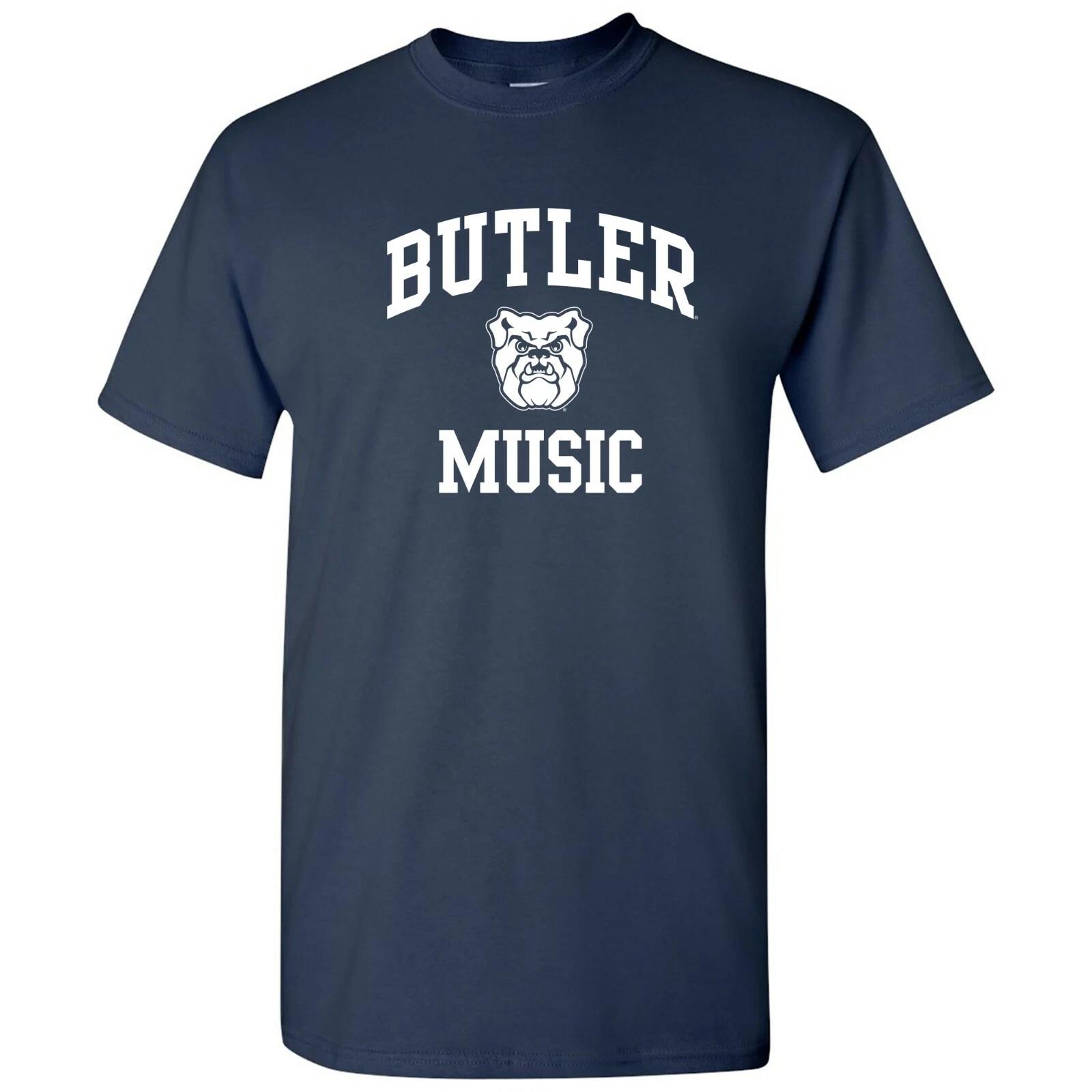 Butler Bulldogs Arch Logo Music Cotton Short Sleeve T-Shirt - Navy M