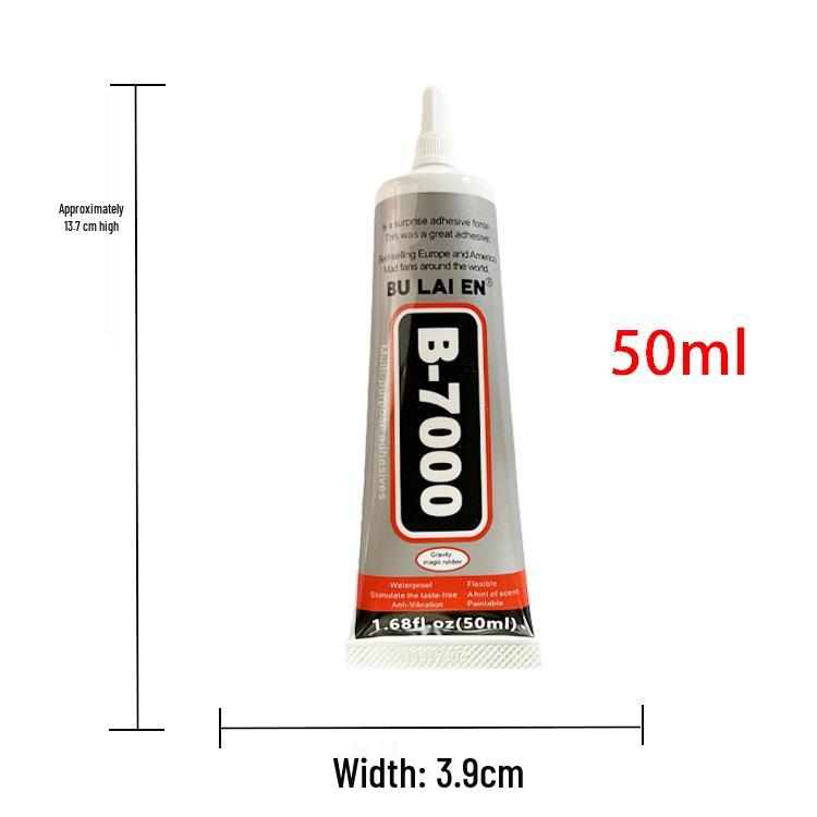 B7000 Needle-Applicator Adhesive for Mobile Screens, Jewelry, DIY Rhinestone Stickers, Transparent & Strong Glue