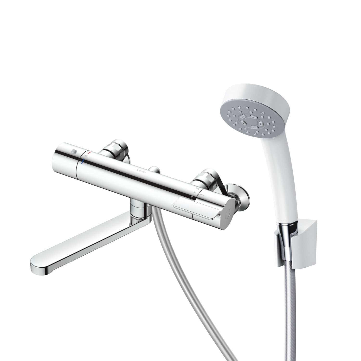 

TOTO Bathroom Thermostatic Mixer Faucet with Comfort Wave Model TBY01402J Wall-Mounted Shower,