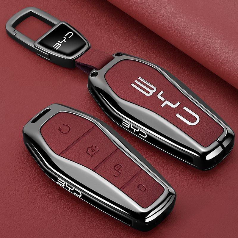Compatible Key Case for BYD Song Plus, Model 25 Qin Plus, Seagull, Song L DMI, Han EV, Car Pro Buckle Shell