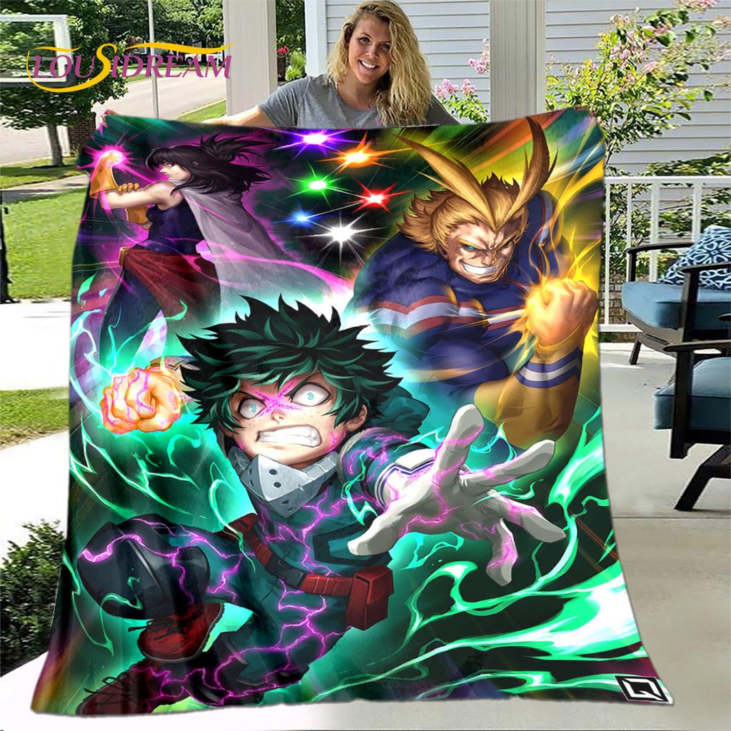 My Hero Academia Anime Cartoon Soft Plush Blanket,Flannel Blanket Throw Blanket for Living Room Bedroom Bed Sofa Picnic Cover