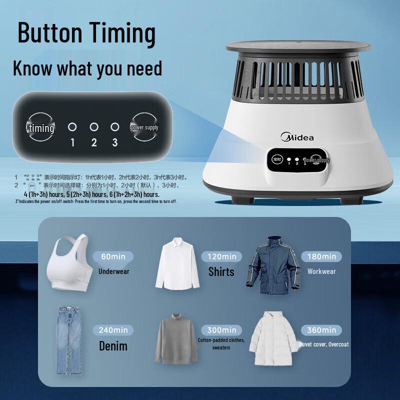 Midea 430L Wardrobe Clothes Dryer & Sterilizer CN plug (adapter included)