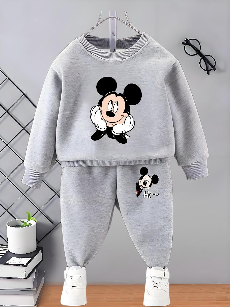 2026 Kids Autumn Casual Sweatshirt Sets for Boys 0-8 Years O Neck Hoodies and Sweatpants 2pcs Sets Children's Cartoon Tracksuit