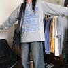 2KWEIRD Cotton Letter Hoodie Women Long Sleeve O-neck Casual Oversized Tops Y2k Tops Clothes for Teens Japanese Fashion Y2k Sweatshirts
