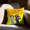 Will Mike Onewheatmark Kissenbezug Sofa Wohnzimmer Schlafzimmer Kopfteil Rückenlehne Kissen Quadratisches Kissen Nickerchenzeit