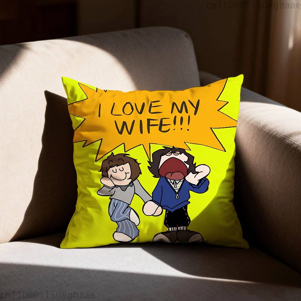 Will Mike Onewheatmark Kissenbezug Sofa Wohnzimmer Schlafzimmer Kopfteil Rückenlehne Kissen Quadratisches Kissen Nickerchenzeit