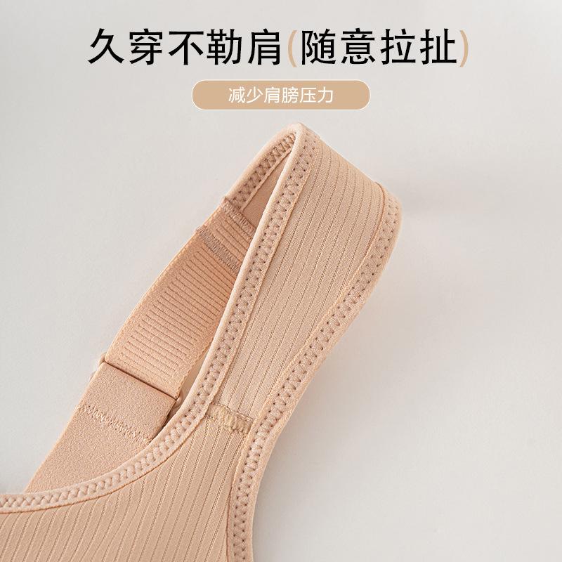 Pull-up tube top large size three-dimensional comfort, no steel ring, sub-breast adjustment type, gather up and support non-marking bra cover