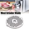 2Pcs Stainless Steel Meat Grinder Plates Discs, Replaceable Meat Grinder Blades Grinding Plate Round Hole for 5# B Type Grinder(3mm)