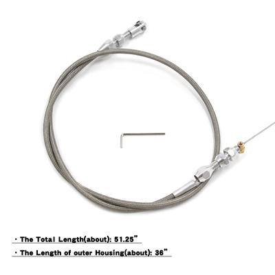36inch Braided Throttle Cable Kits Replacement for Chevrolet/Chevy 1997-2007 LS1 Engine 4.8L 5.3L