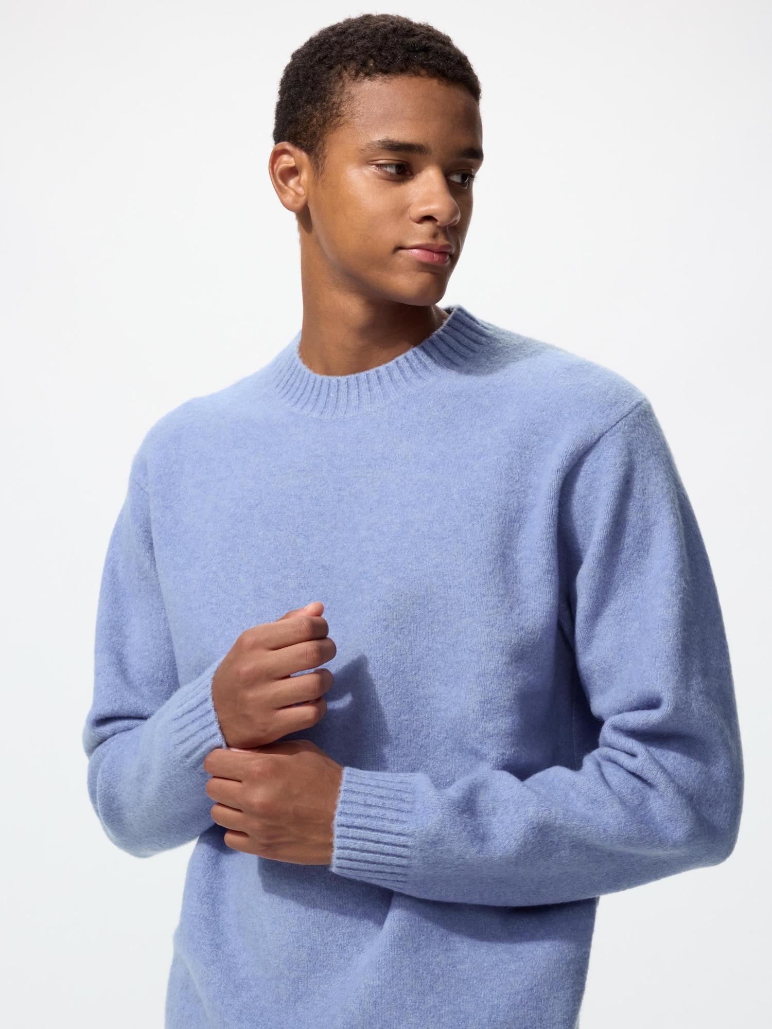 

Свитер с круглым вырезом Uniqlo Soupleyan 62 BLUE/MEN XXL