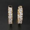 Luxury Gold Cubic Zirconia Earrings for Women - Wedding & Party Jewelry E6481