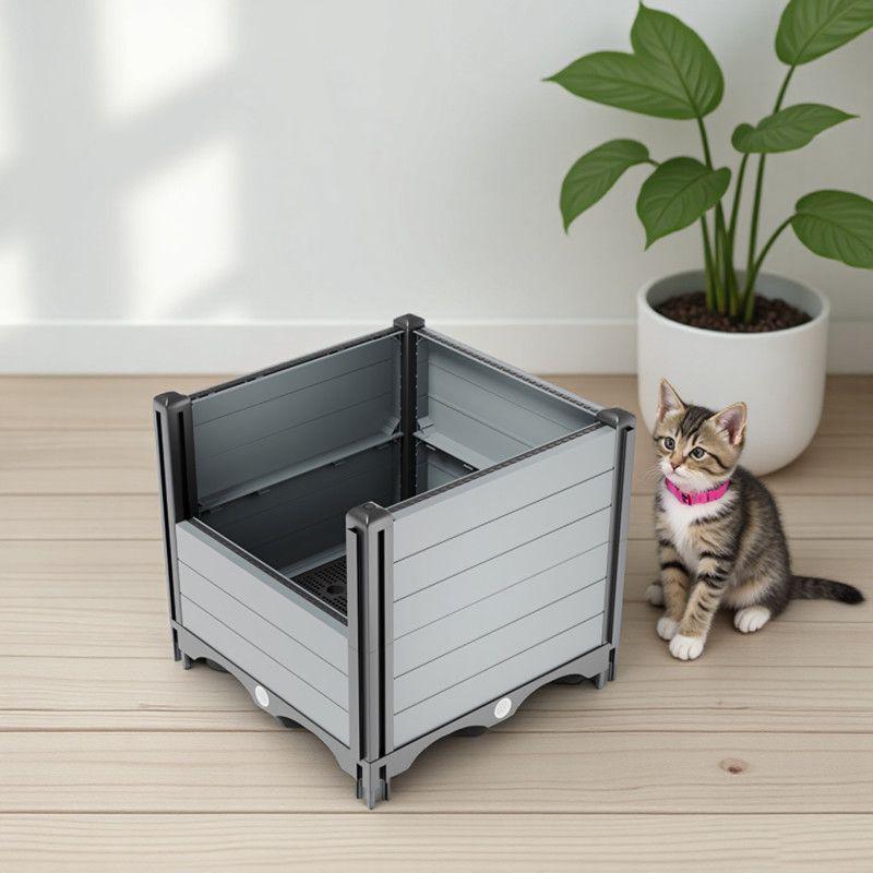 

Super Large Anti-Leak Cat Litter Box with Deodorant, Indoor Use, Open Type, Extra Large Default