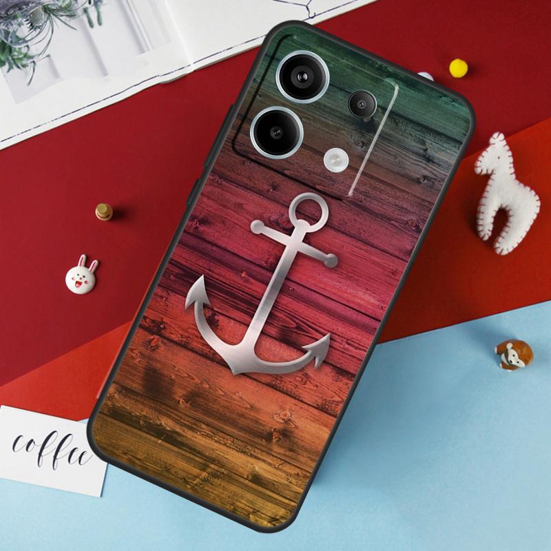Anchor Boat Hülle für Xiaomi Redmi 12 13C 12C 10C 9C Redmi Note 13 9 10 11 12 Pro 9S 10S 11S 12S Hülle