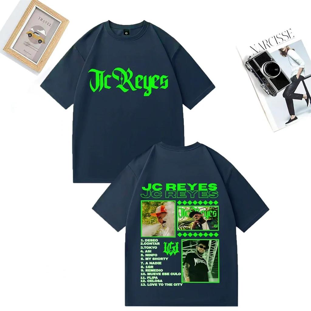 Rapper Jc Reyes Nacer De Nuevo Vintage T Shirt Men Women Hot Fashion Oversized 100% Cotton Clothing Short Sleeve Unisex T-shirts