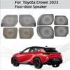 Car Upgrade Styling Four-Door Speaker Tools For Toyota Crown  Stainless Steel Cars Modification Decoration Accessories