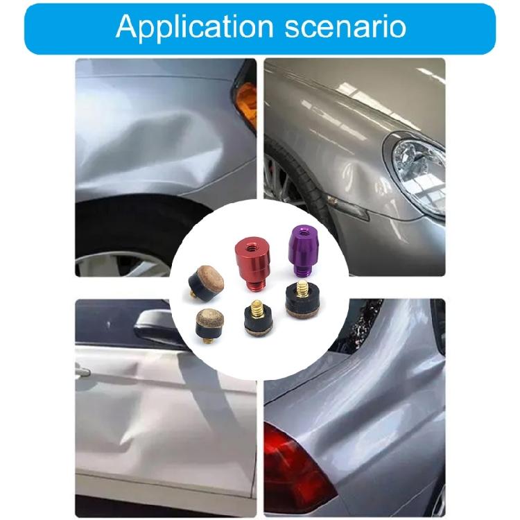 Dent Repair Accessory Pit Removal Leveling Hammer Heads with Replacement Tips Tap Down Tool Auto Dent Fix Tool