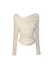 Spicy Girl Lace Patchwork Slim-Fit Waist-Cinched Long-Sleeve T-Shirt for Autumn/Winter