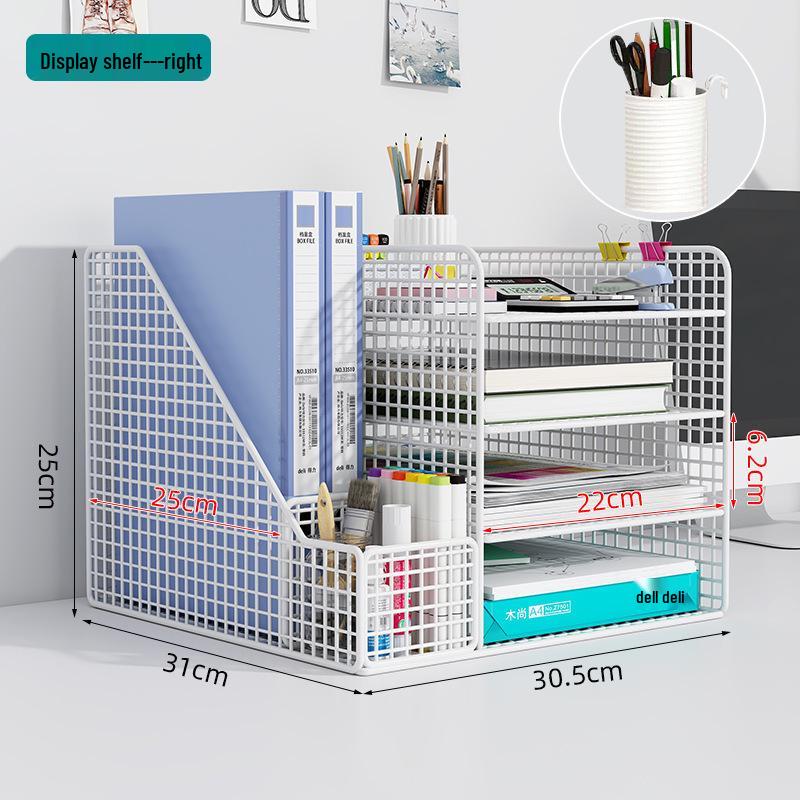 Multi-Layer Office Desk Organizer and File Storage Rack