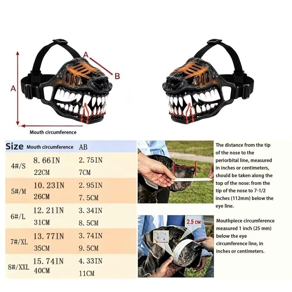 Breathable Hell Hound Muzzle Hell Hound Style Monster Pet Muzzle New Dog Monster Muzzle for Dogs